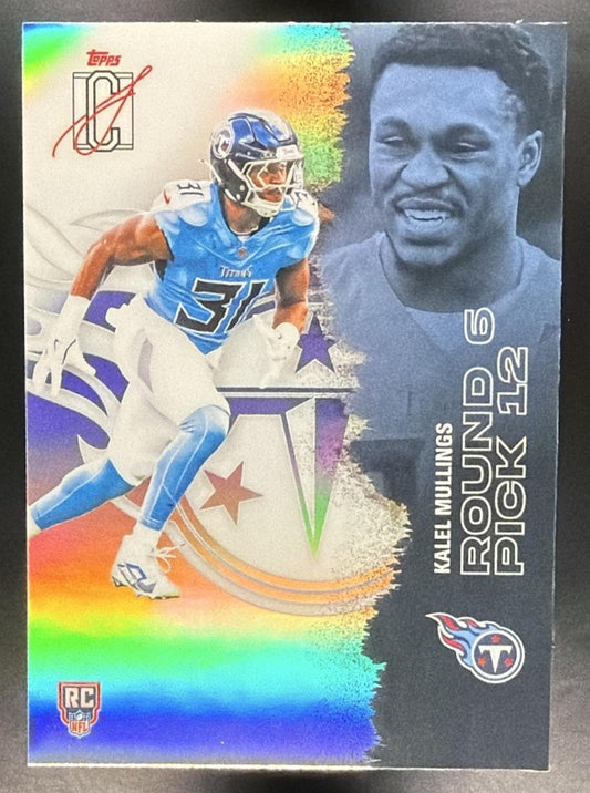 2025 Topps Signature Class Kalel Mullings #172 Chrome Rookie Refractor RC