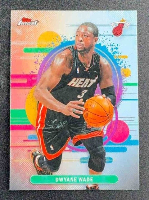 DWYANE WADE 2025-26 TOPPS FINEST #198 UNCOMMON REFRACTOR HEAT