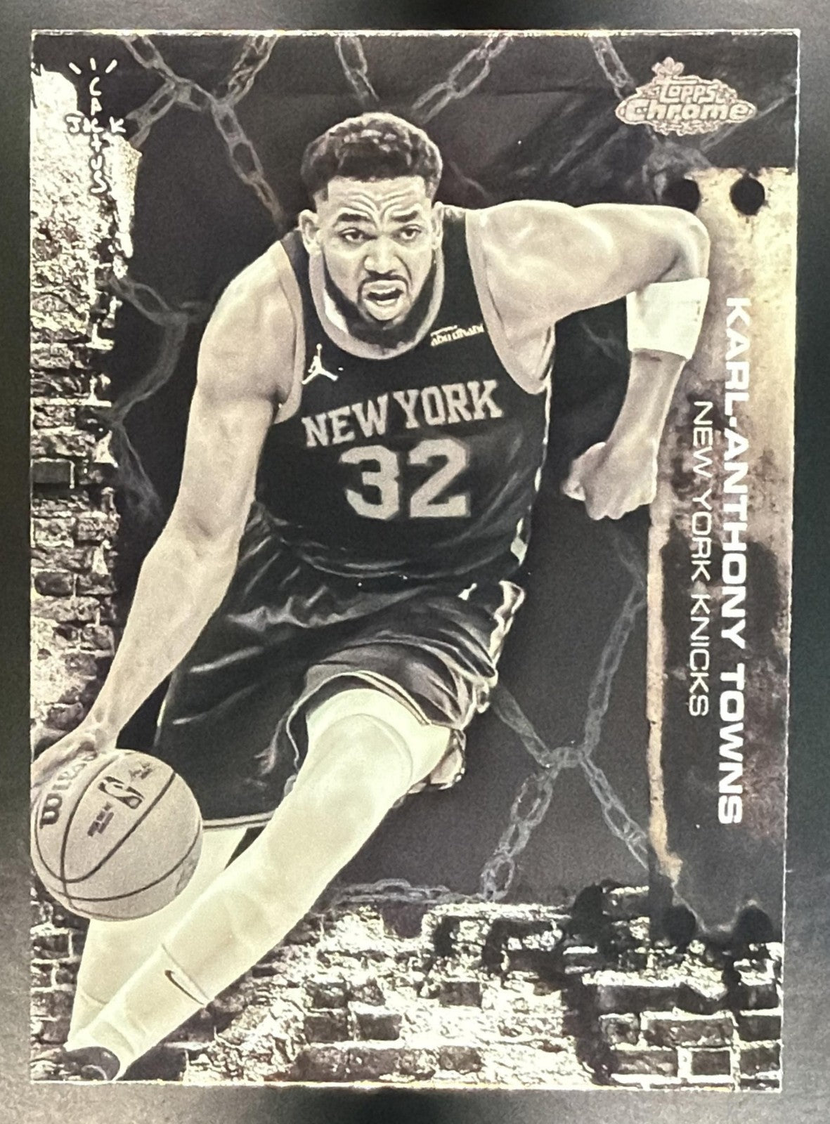 KARL-ANTHONY TOWNS 2025-26 TOPPS CHROME X CACTUS JACK #5 KNICKS