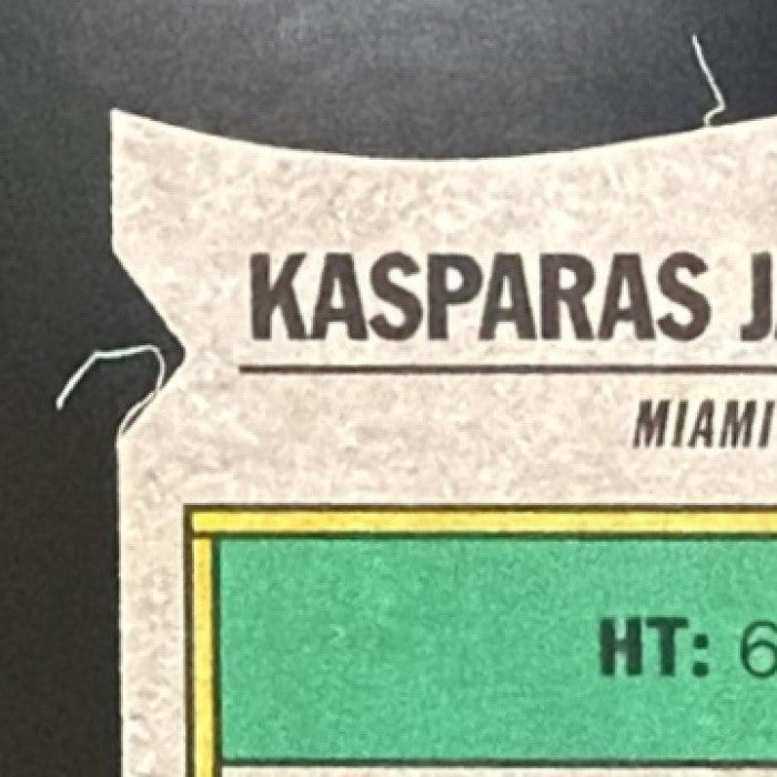 KASPARAS JAKUCIONIS 2025-26 BOWMAN #RY-12 ROY FAVORITES CHROME REFRACTOR RC HEAT