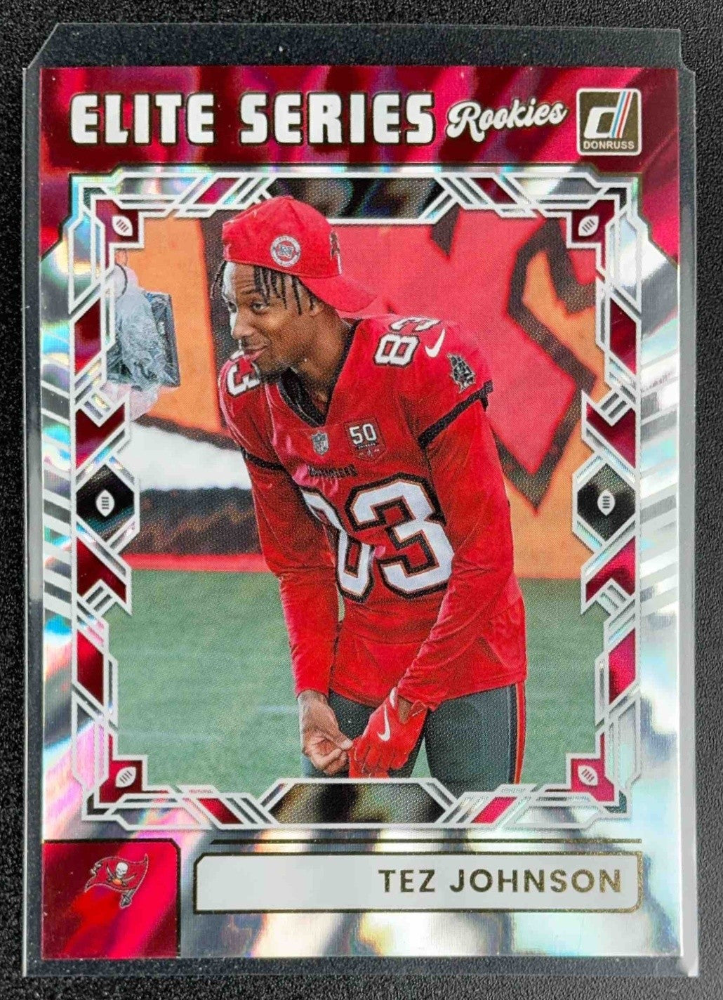 TEZ JOHNSON 2025 PANINI DONRUSS #ESR-TJN THE ELITE SERIES ROOKIES RC BUCCANEERS