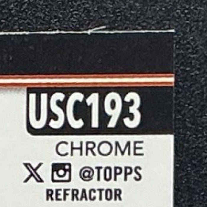 KADE STROWD 2025 TOPPS CHROME UPDATE #USC193 REFRACTOR RC ORIOLES