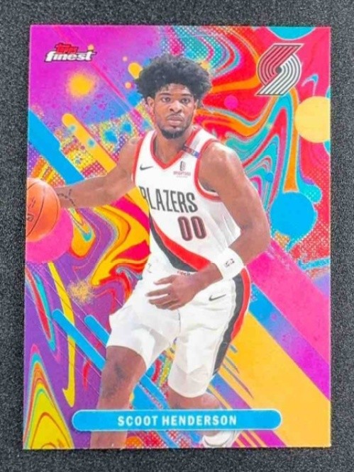 2025 Topps Finest Scoot Henderson #69 Common Oil Spill Refractor