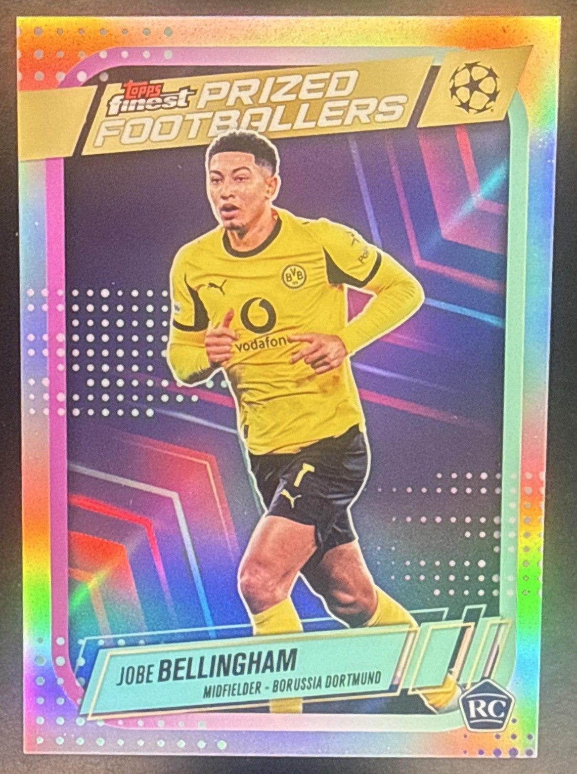 2025 Topps Finest Jobe Bellingham #PF-15 Prized Footballers RC