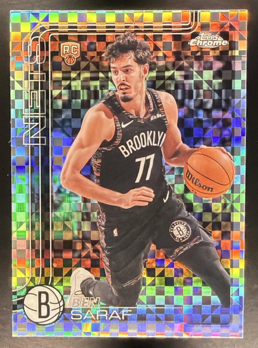 BEN SARAF 2025-26 TOPPS CHROME UPDATE #176 X-FRACTOR RC NETS