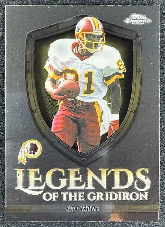 ART MONK 2025 TOPPS CHROME #LOG-19 LEGENDS OF THE GRIDIRON REDSKINS