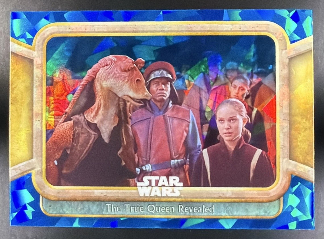 THE TRUE QUEEN REVEALED 2024 TOPPS CHROME SAPPHIRE STAR WARS: PHANTOM MENACE #70