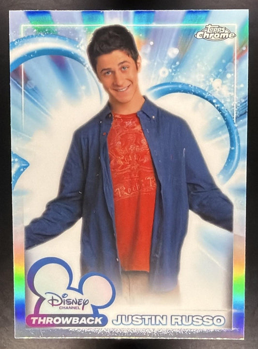 JUSTIN RUSSO 2026 TOPPS CHROME DISNEY #DC-5 CHANNEL WIZARDS OF WAVERLY PLACE