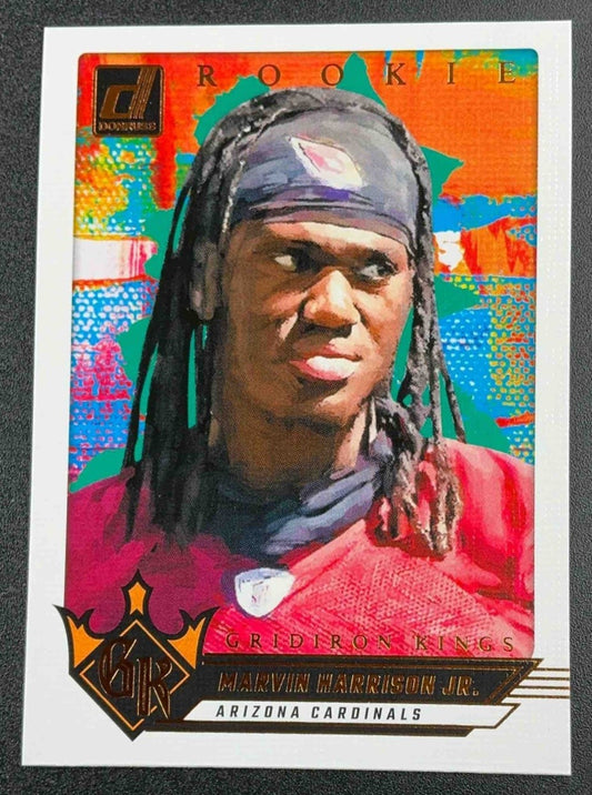 MARVIN HARRISON JR. 2024 PANINI DONRUSS #10 ROOKIE GRIDIRON KINGS RC CARDINALS