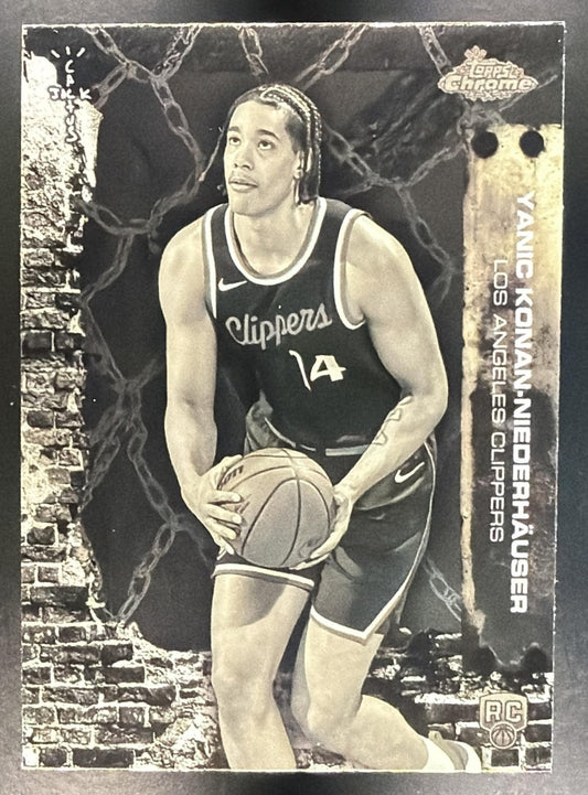 YANIC KONAN-NIEDERHAUSER 2025-26 TOPPS CHROME X CACTUS JACK #90 RC CLIPPERS