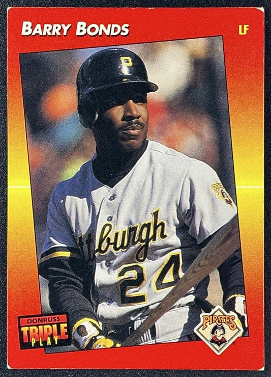 BARRY BONDS 1992 DONRUSS TRIPLE PLAY #116 PIRATES