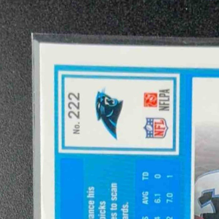 2025 Panini Donruss Optic Trevor Etienne #222 Rated Rookie Blue Hyper Prizm