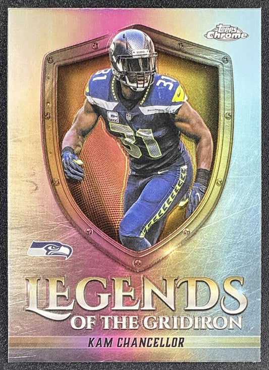 2025 Topps Chrome Kam Chancellor #LOG-34 Legends of the Gridiron Refractor
