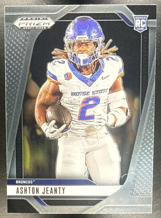 ASHTON JEANTY 2025 PANINI PRIZM DRAFT PICKS #13 RC BRONCOS