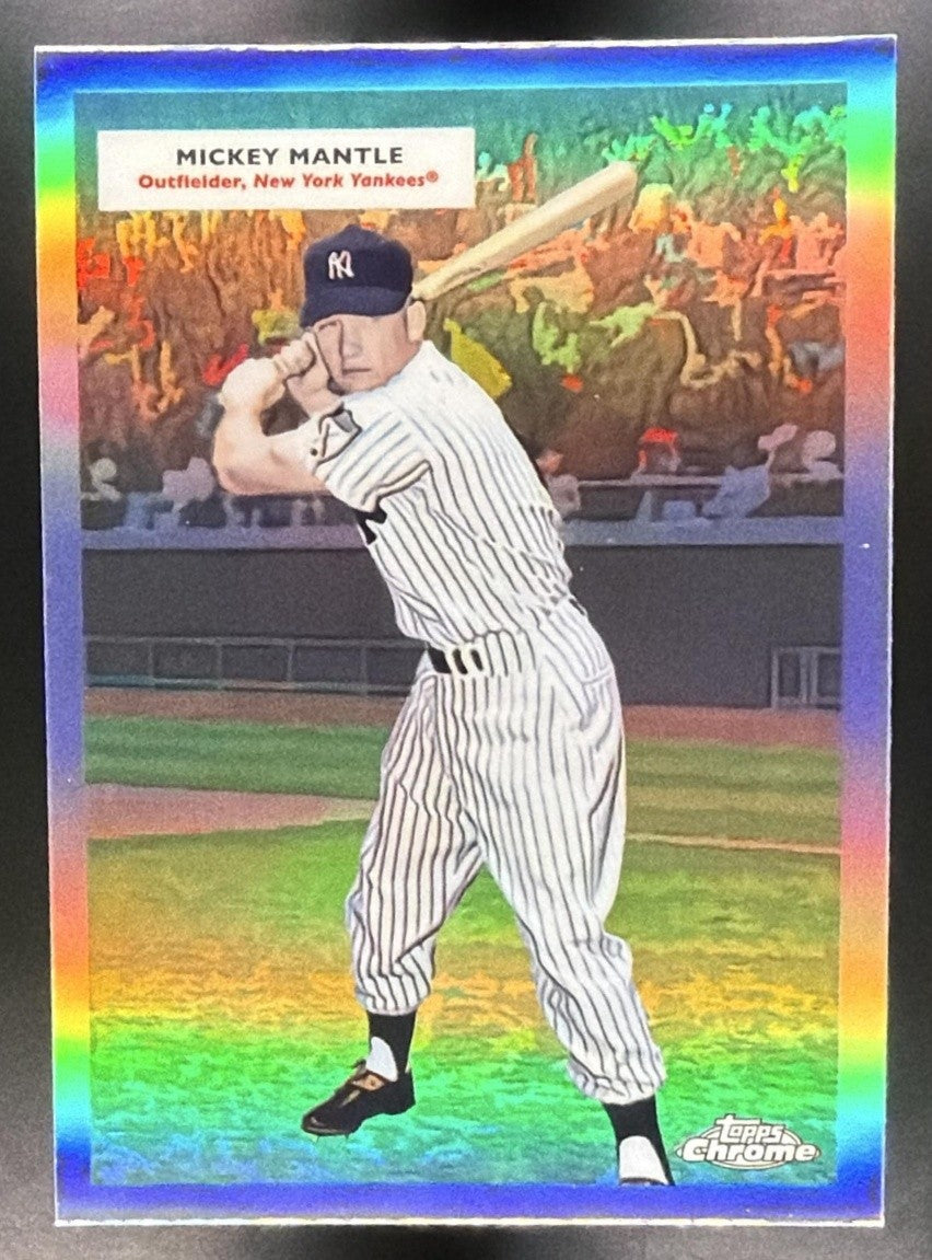 2025 Topps Chrome Platinum Roger Maris Mickey Mantle #55DH-10 Double Headers