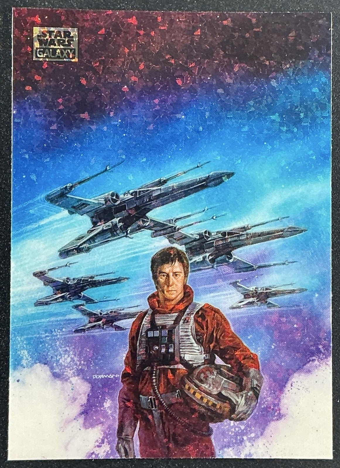 WEDGE ANTILLES 2025 TOPPS CHROME STAR WARS GALAXY #17 MINI-DIAMOND REFRACTOR