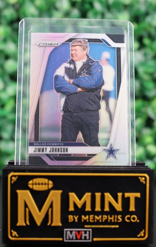 JIMMY JOHNSON 2024 PRIZM #82 SILVER PRIZM DALLAS COWBOYS HOF COACH