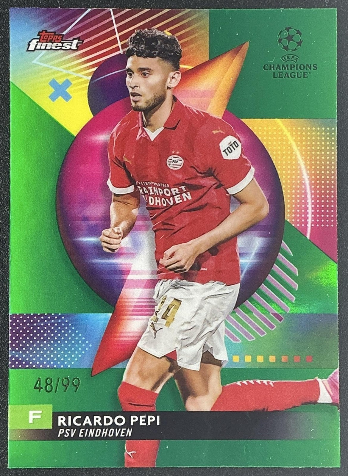 2023 Topps Finest UEFA Club Competitions Ricardo Pepi #47 Green /99