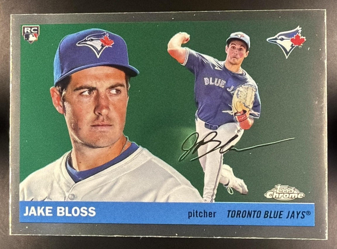 JAKE BLOSS 2025 TOPPS CHROME PLATINUM ANNIVERSARY #331 RC BLUE JAYS