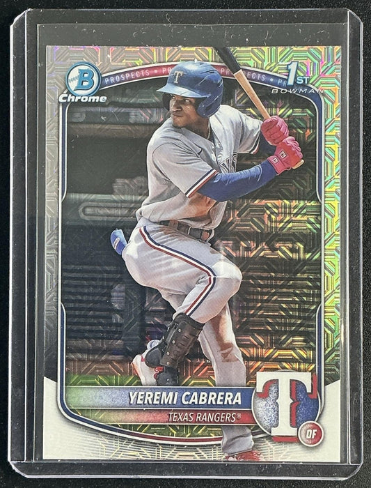 2025 Bowman Yeremi Cabrera #BCP-146 Chrome Mega Box Refractor 1st Prospect