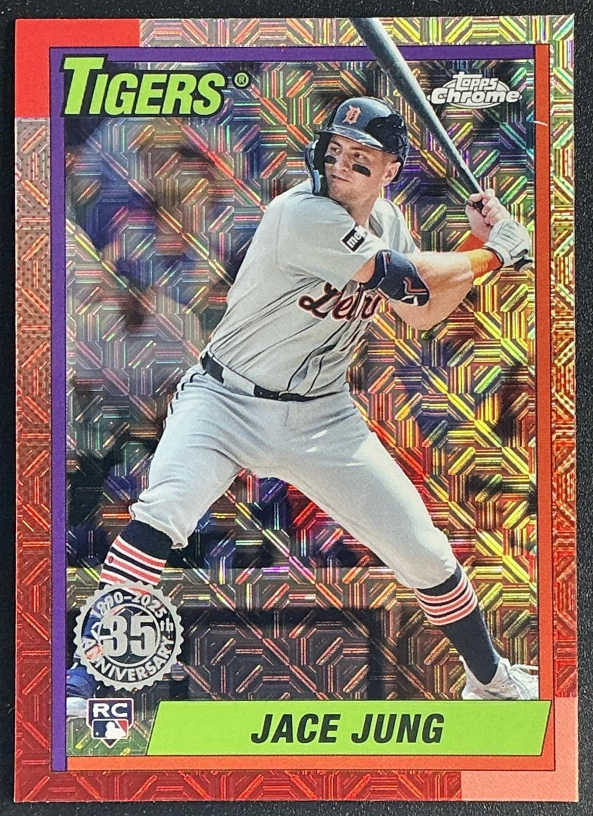 JACE JUNG 2025 TOPPS #T90C-148 1990 BASEBALL CHROME SILVER PACK RC TIGERS