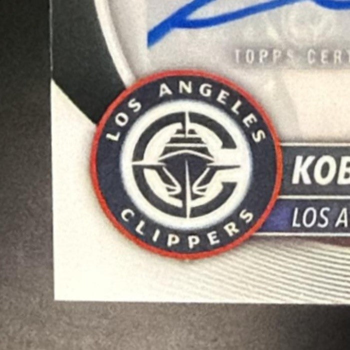 KOBE SANDERS 2025-26 BOWMAN #BCA-KS CHROME AUTO RC CLIPPERS