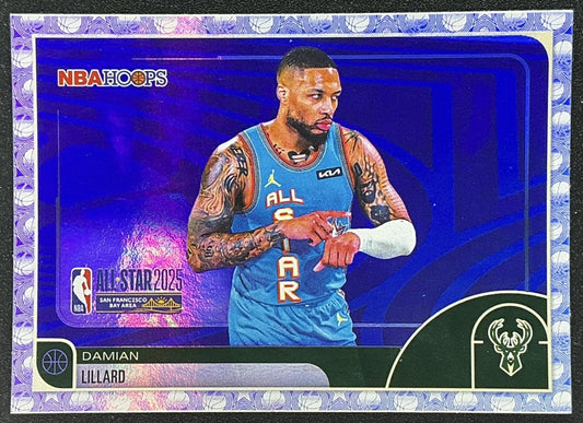 DAMIAN LILLARD 2025-26 TOPPS HOOPS #274 RAINBOW FOIL ALL-STAR BUCKS