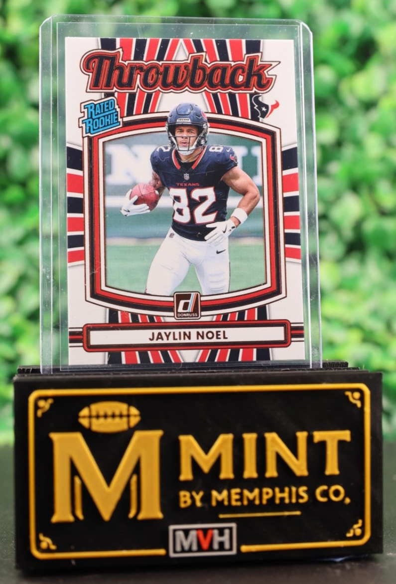 JAYLIN NOEL 2025 PANINI DONRUSS THROWBACK RATED ROOKIE HOUSTON TEXANS