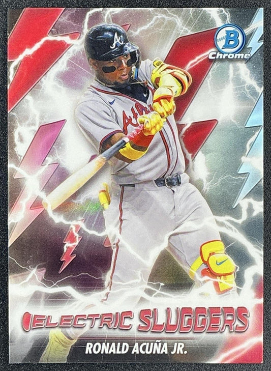RONALD ACUNA JR. 2026 BOWMAN #ES-8 ELECTRIC SLUGGERS CHROME BRAVES