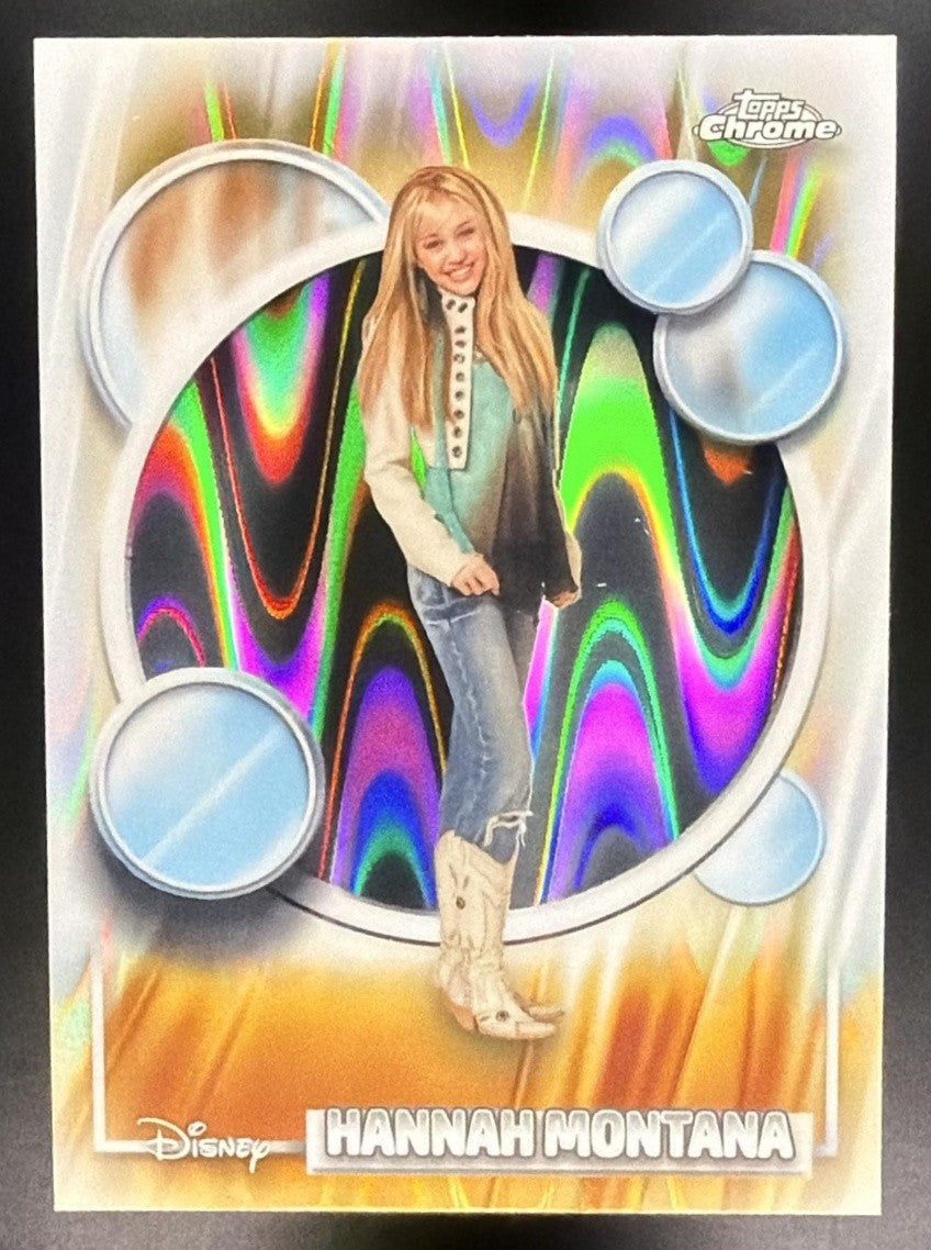 HANNAH MONTANA 2026 TOPPS CHROME DISNEY #4 RAYWAVE REFRACTOR MOVIE