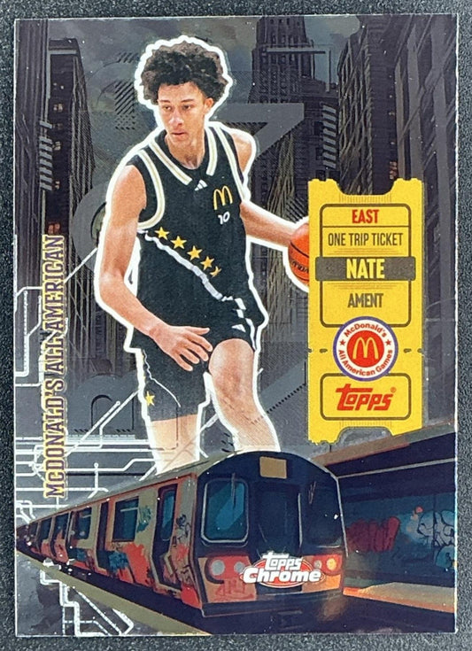 NATE AMENT 2025 TOPPS CHROME MCDONALD'S ALL-AMERICAN #HR-3 HIGH RISES