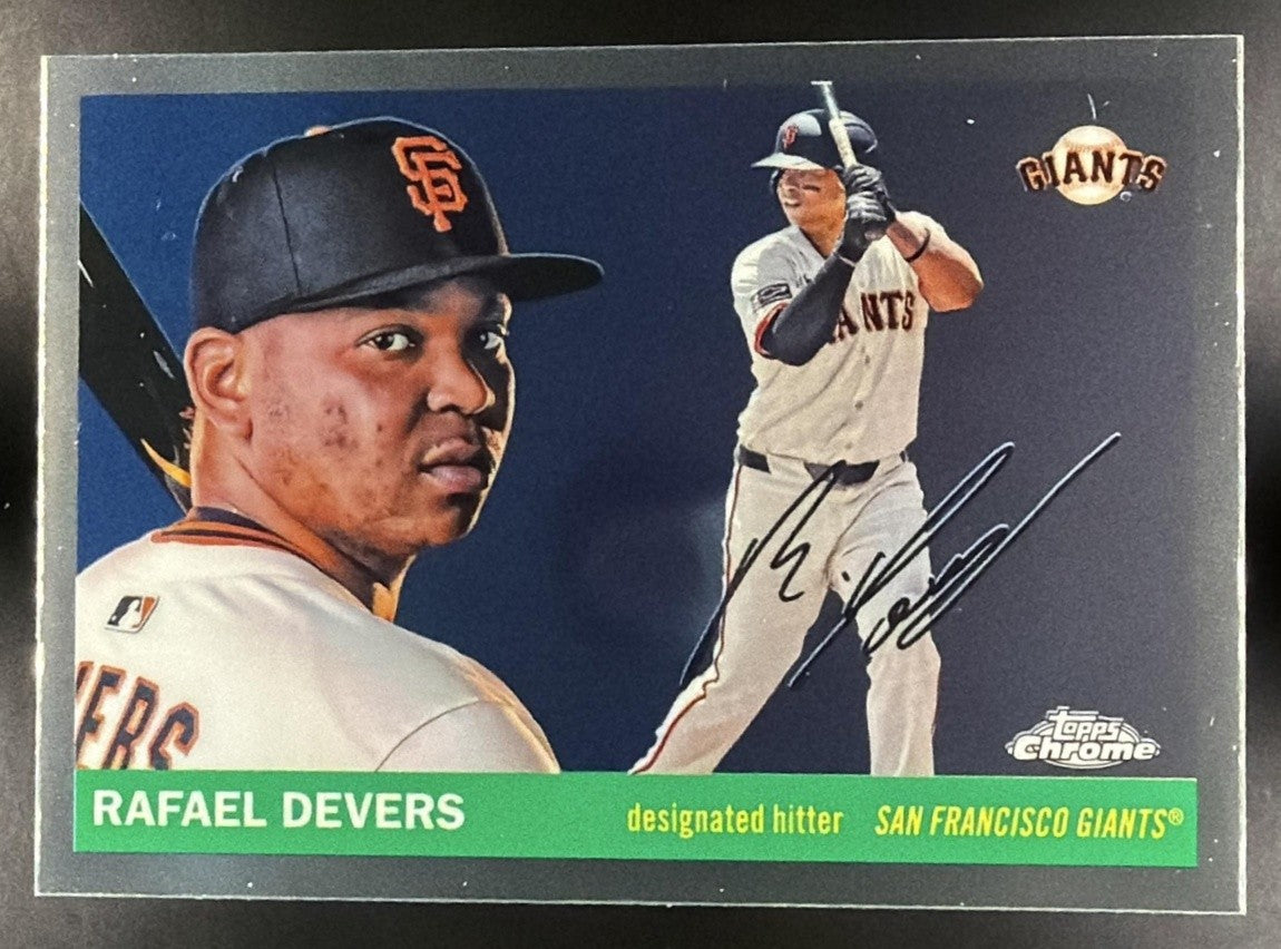 RAFAEL DEVERS 2025 TOPPS CHROME PLATINUM ANNIVERSARY #83 GIANTS