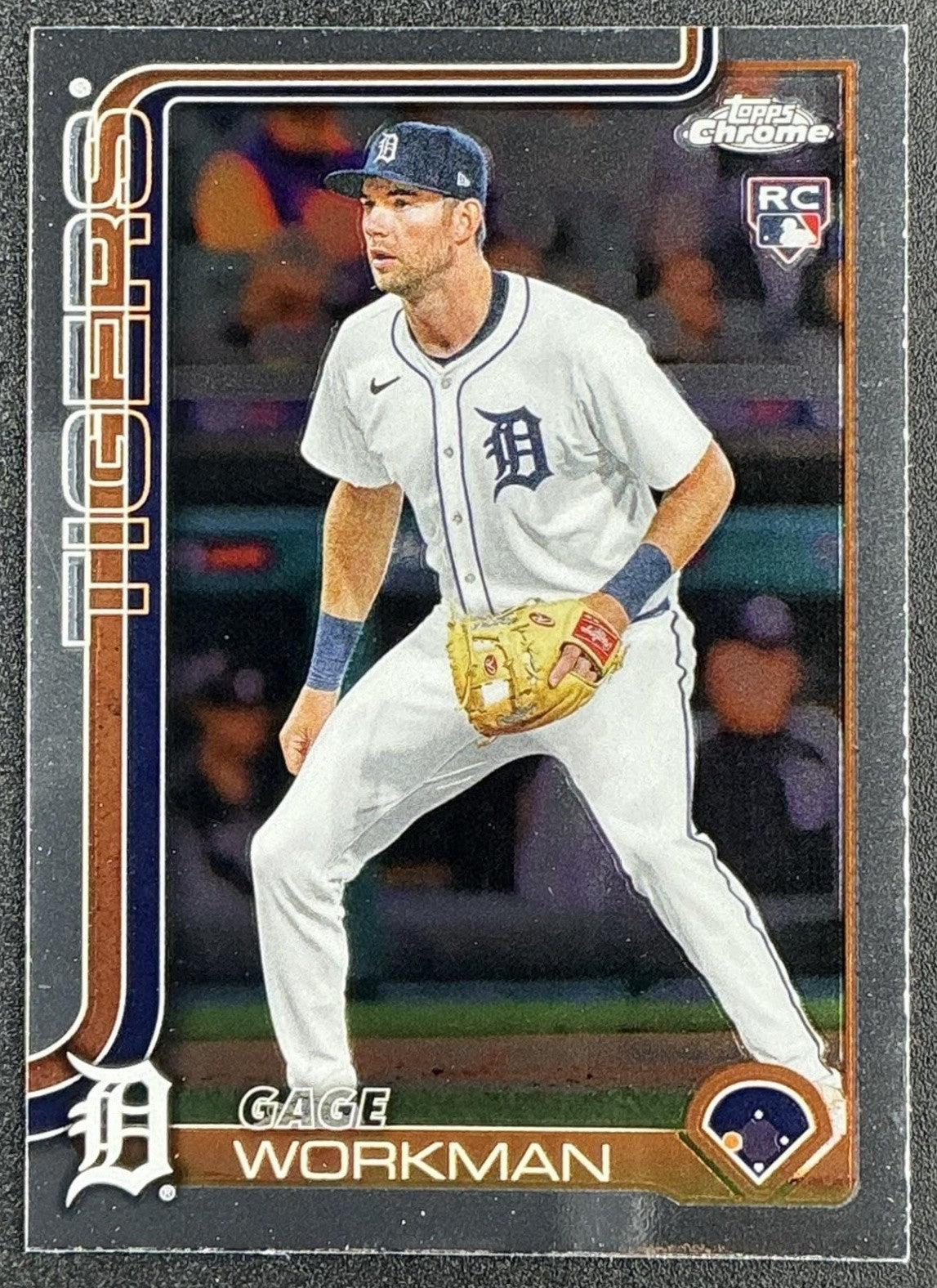 GAGE WORKMAN 2025 TOPPS CHROME UPDATE #USC21 RC TIGERS