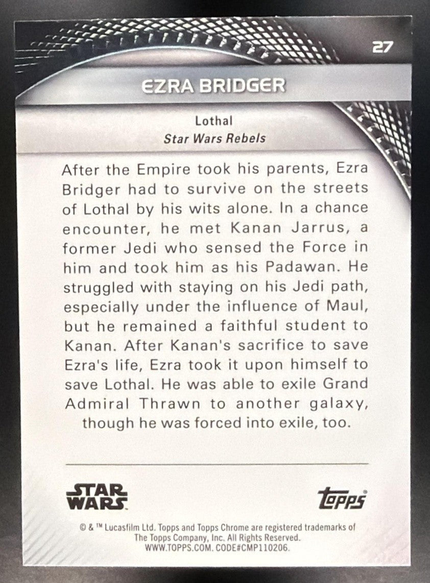 EZRA BRIDGER 2025 TOPPS STAR WARS HYPERSPACE #27