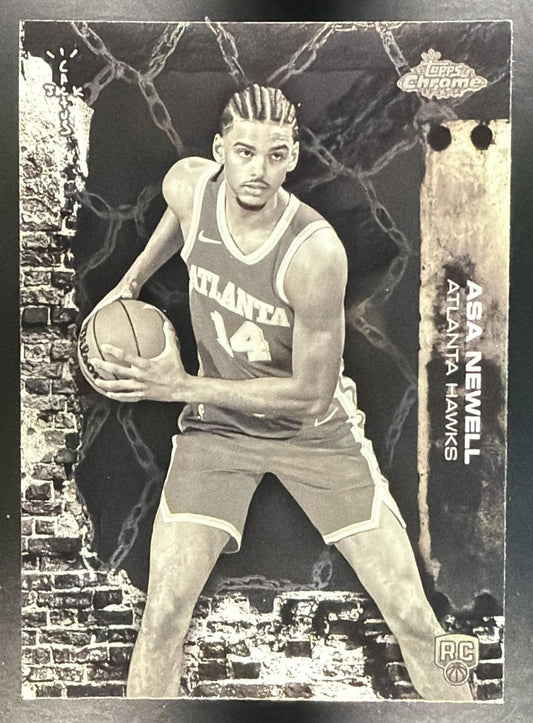ASA NEWELL 2025-26 TOPPS CHROME X CACTUS JACK #83 RC HAWKS