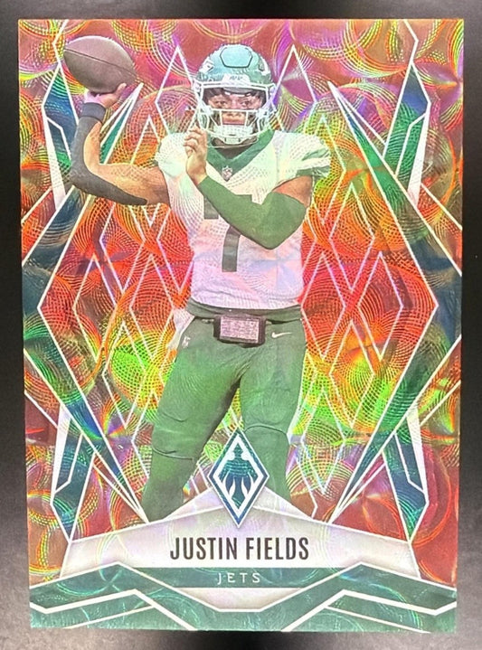 JUSTIN FIELDS 2025 PANINI PHOENIX FACTORY SET #107 FIREBURST /350 JETS