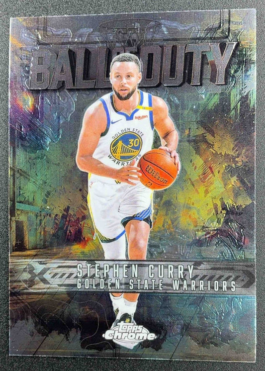 STEPHEN CURRY 2025-26 TOPPS CHROME #BD-9 BALL OF DUTY WARRIORS