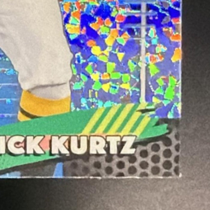 NICK KURTZ 2026 TOPPS FINEST #88 MINI-DIAMOND REFRACTOR ATHLETICS