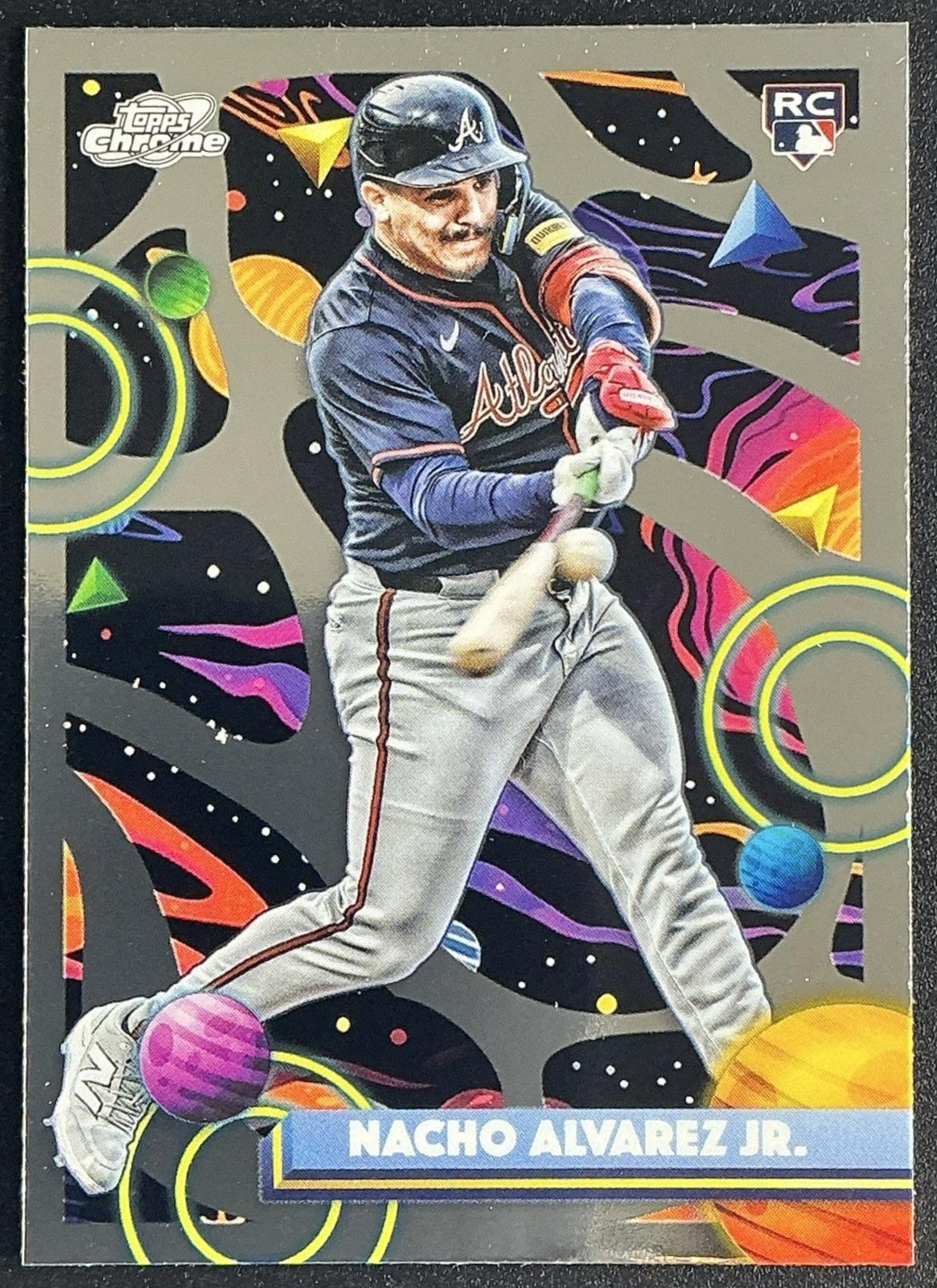 NACHO ALVAREZ JR. 2025 TOPPS COSMIC CHROME #43 RC BRAVES
