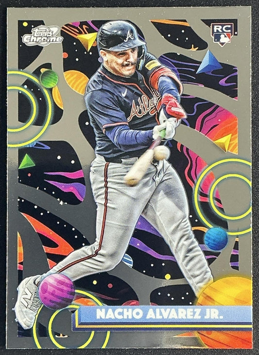 NACHO ALVAREZ JR. 2025 TOPPS COSMIC CHROME #43 RC BRAVES