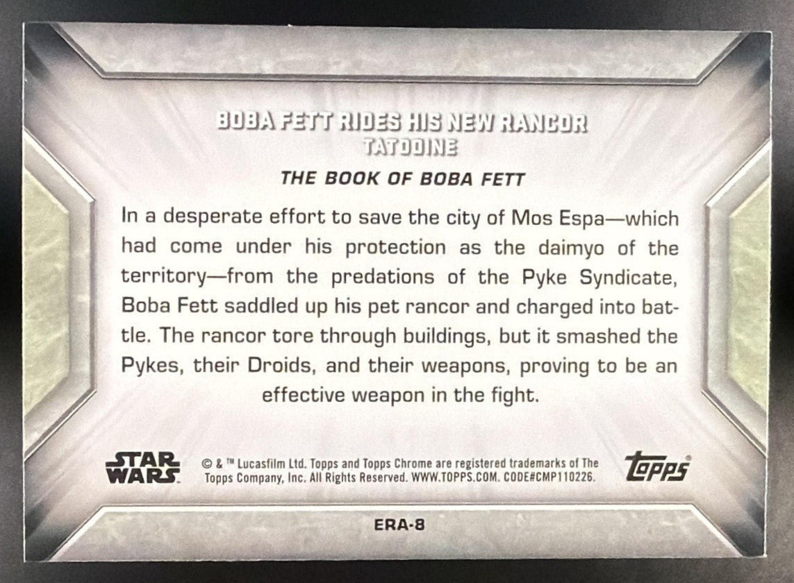 2025 Topps Star Wars Hyperspace Boba Fett Rides His New Rancor Galactic Eras