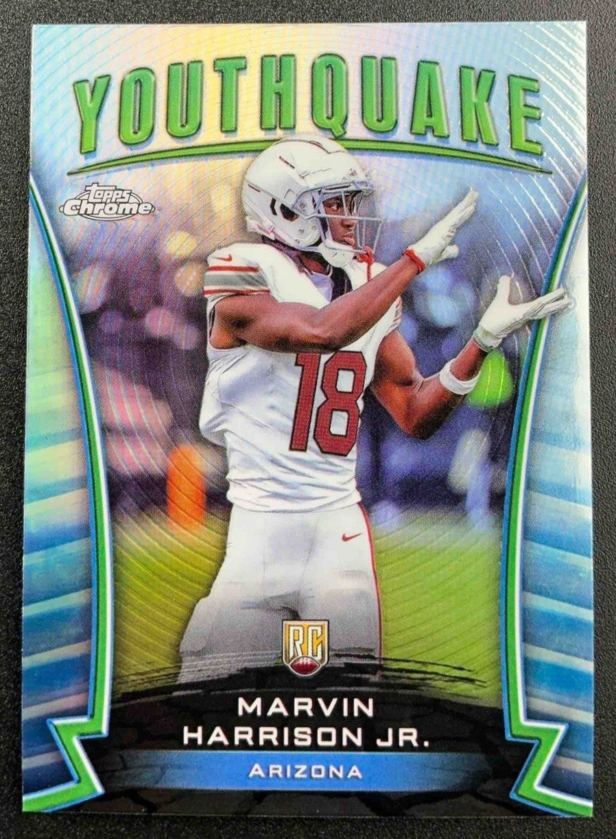MARVIN HARRISON JR. 2024 TOPPS CHROME #Y-4 YOUTHQUAKE RC CARDINALS