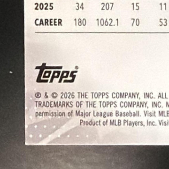 LOGAN WEBB 2026 TOPPS FINEST #172 UNCOMMON GIANTS