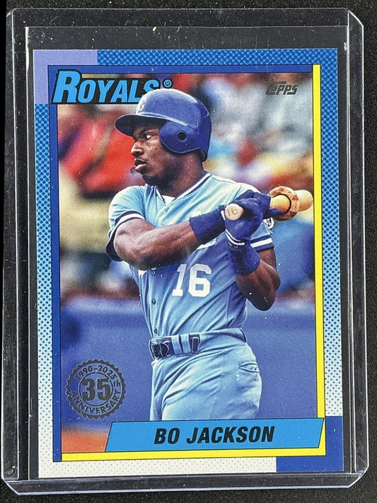 BO JACKSON 2025 TOPPS #T90-62 1990 BASEBALL 35TH ANNIVERSARY SERIES 1 ROYALS