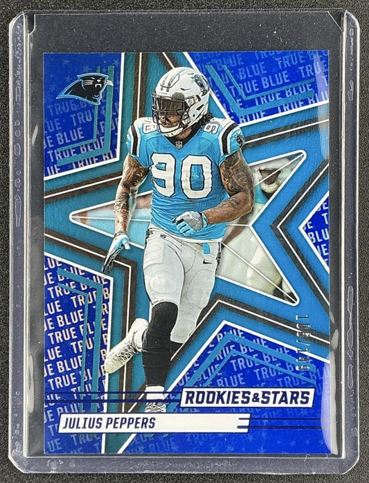 JULIUS PEPPERS 2025 PANINI ROOKIES & STARS #94 TRUE BLUE 106/149 PANTHERS