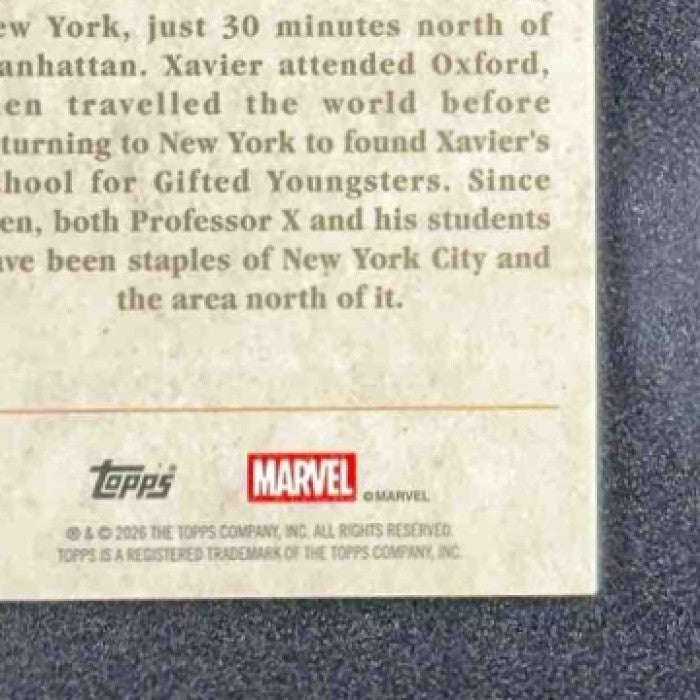 2026 Topps Brooklyn Marvel Captain America Professor X #NYF-23 Gold /50 SSP