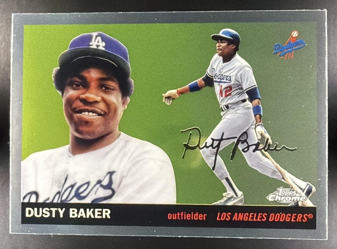 DUSTY BAKER 2025 TOPPS CHROME PLATINUM ANNIVERSARY #391 DODGERS