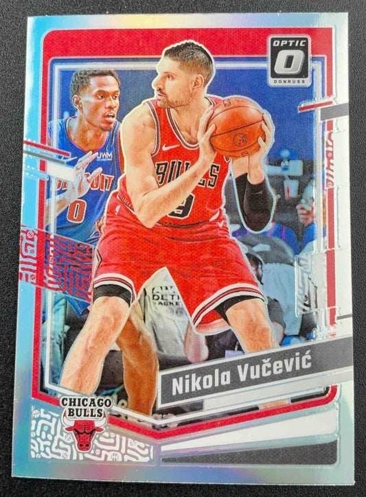 NIKOLA VUCEVIC 2023-24 PANINI DONRUSS OPTIC #127 HOLO PRIZM BULLS
