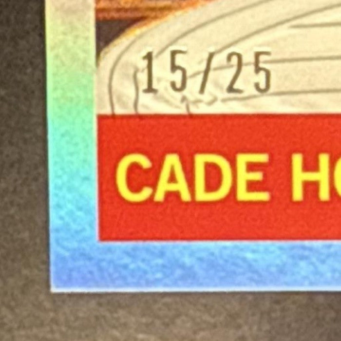CADE HORTON 2025 TOPPS ARCHIVES #89 1964 DESIGN BLUE FOILBOARD 15/25 RC CUBS SSP