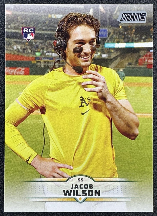 JACOB WILSON 2025 TOPPS STADIUM CLUB #33 RC ATHLETICS